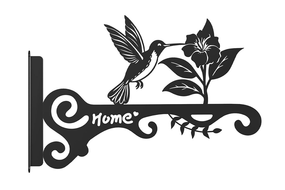 Decorative Wall Hook Heavy Duty Metal Hanger for Plants Bird Feeders Wind Chimes