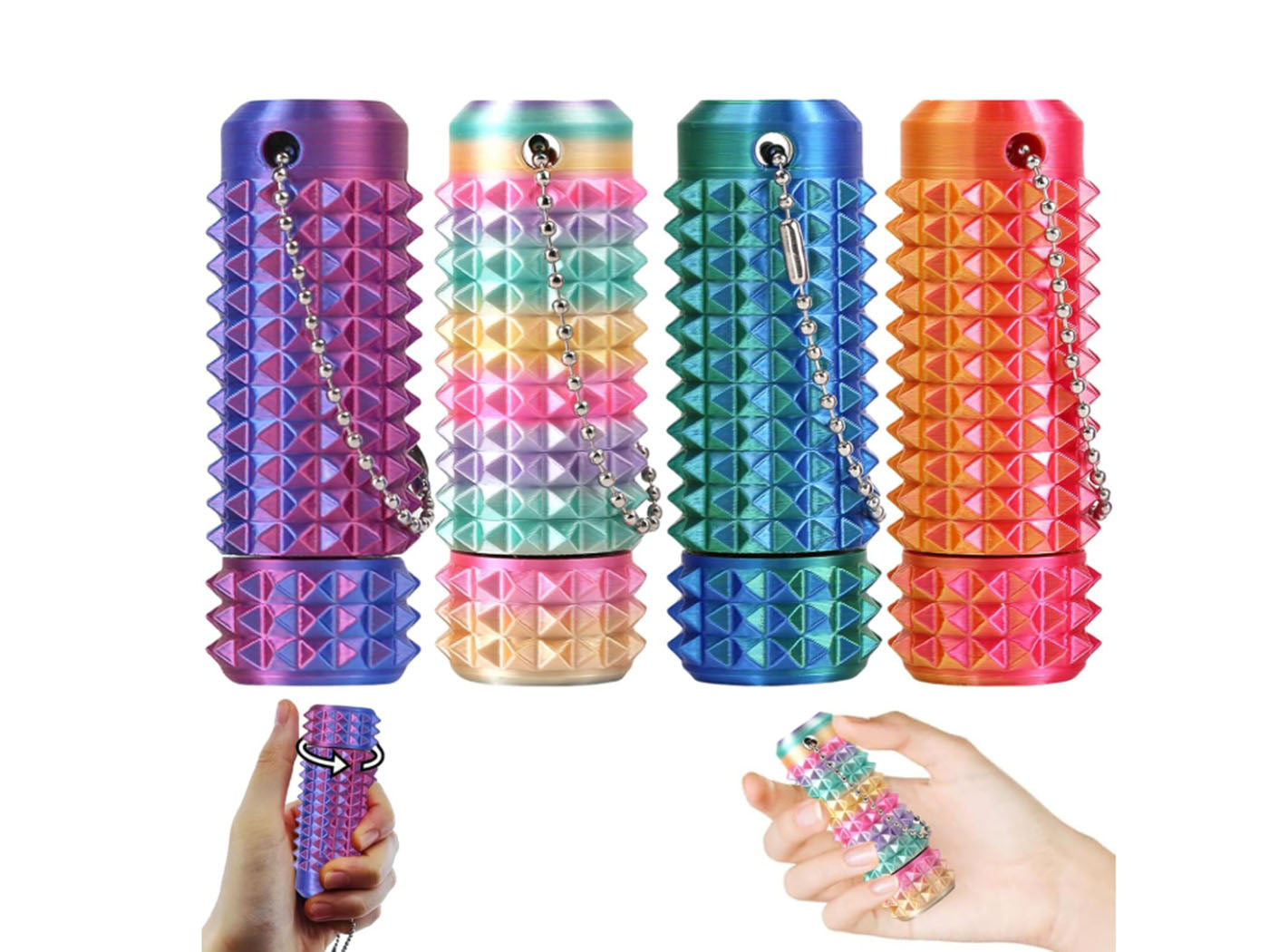 4Pack Anxiety Relief Pain Stimming Fidgets Toys Roller Stress Relief Toys