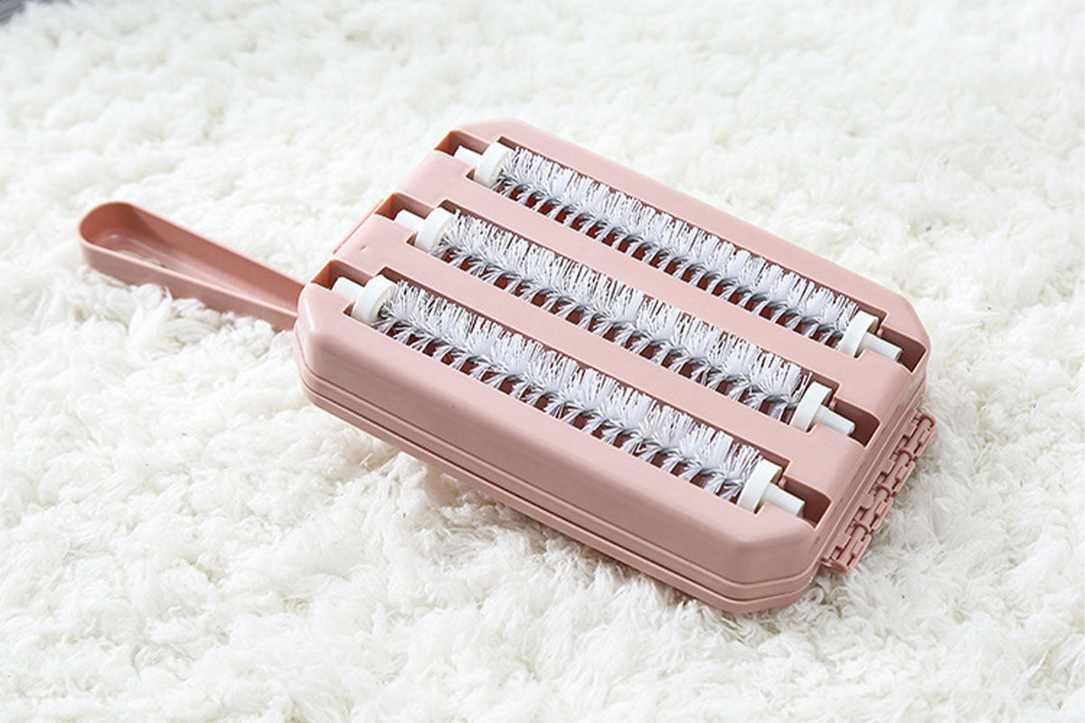 Pet Hair Remover Three-Roller Carpet Cleaning Brush Reusable Lint Sweeper