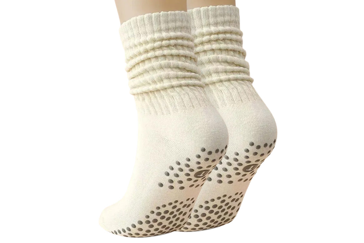 2 Pack Non-Slip Grip Socks for Yoga Pilates