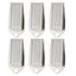 6PCS Door Wedge Stopper Rubber Grip Security Door Stoppers Wall Protector For Home