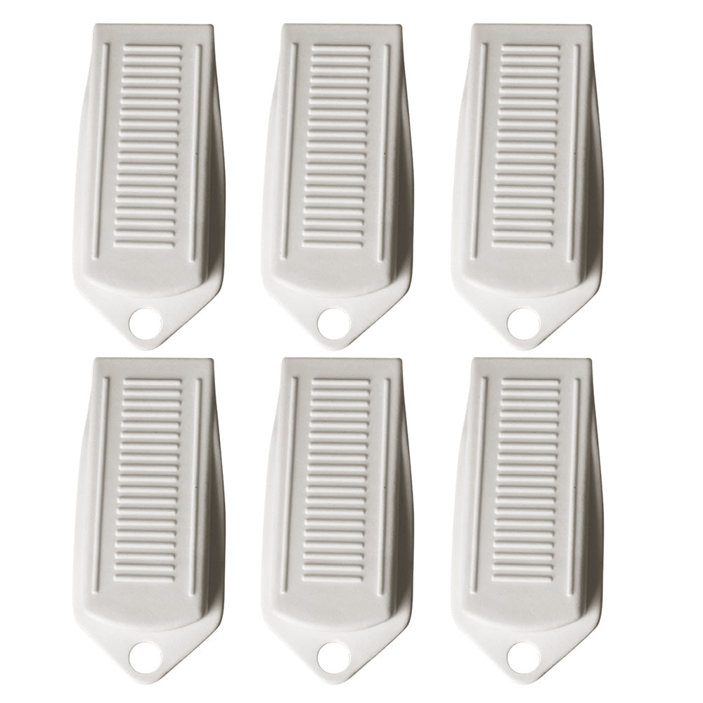 6PCS Door Wedge Stopper Rubber Grip Security Door Stoppers Wall Protector For Home