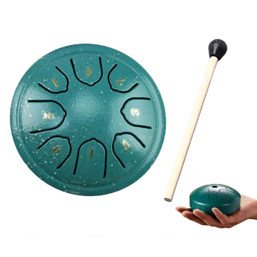 Rain Drum For Outside Mini Steel Tongue Drum Rain Chime 4.5 Inches 8 Notes