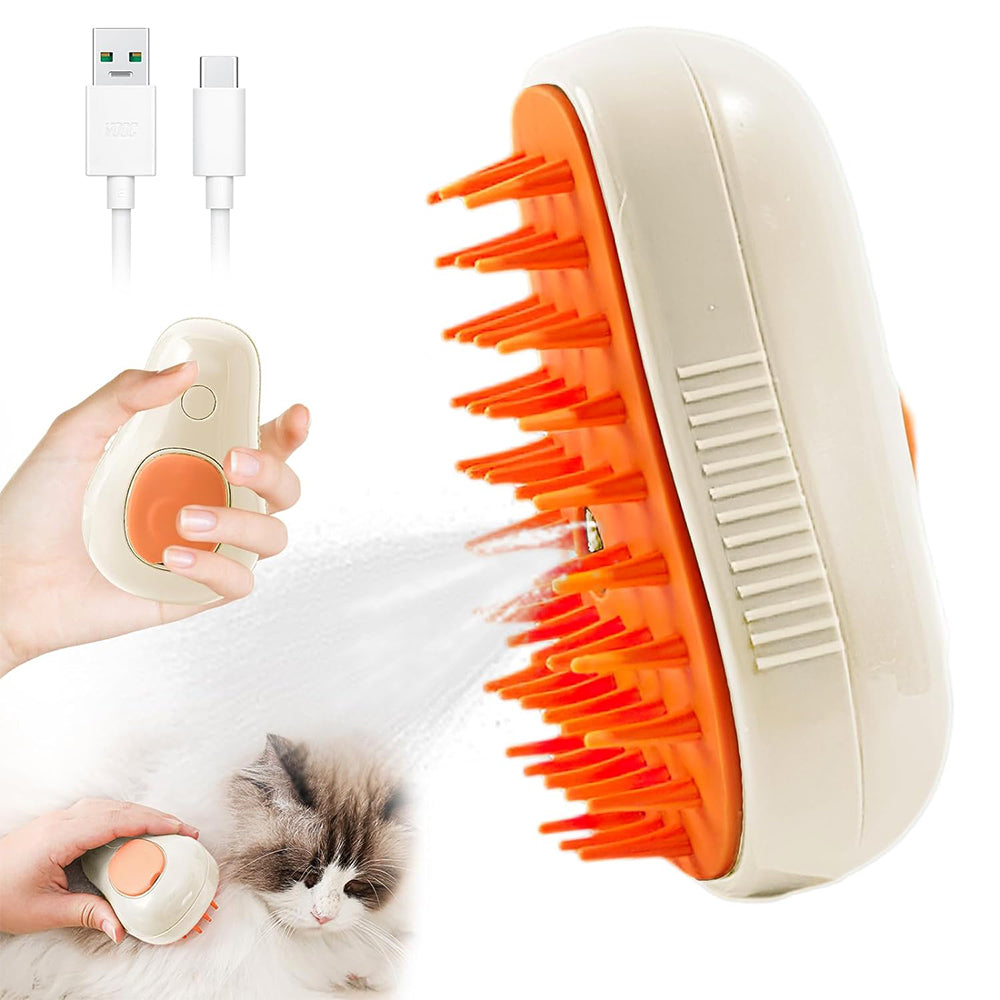 3-in-1 Spray Pet Massage Grooming Brush