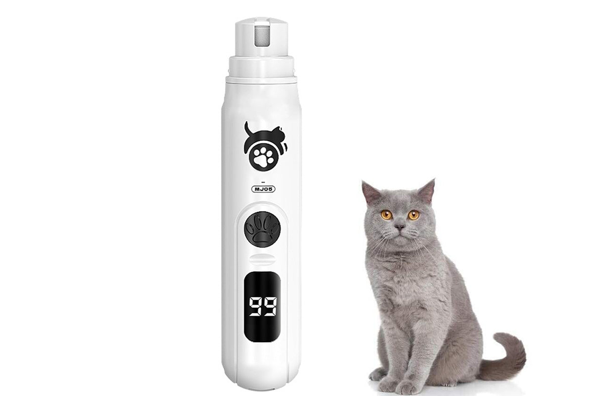 LED Display Pet Nail Grinder Dog Nail Trimmers With 3 Speeds For Small Large Dogs And Cats