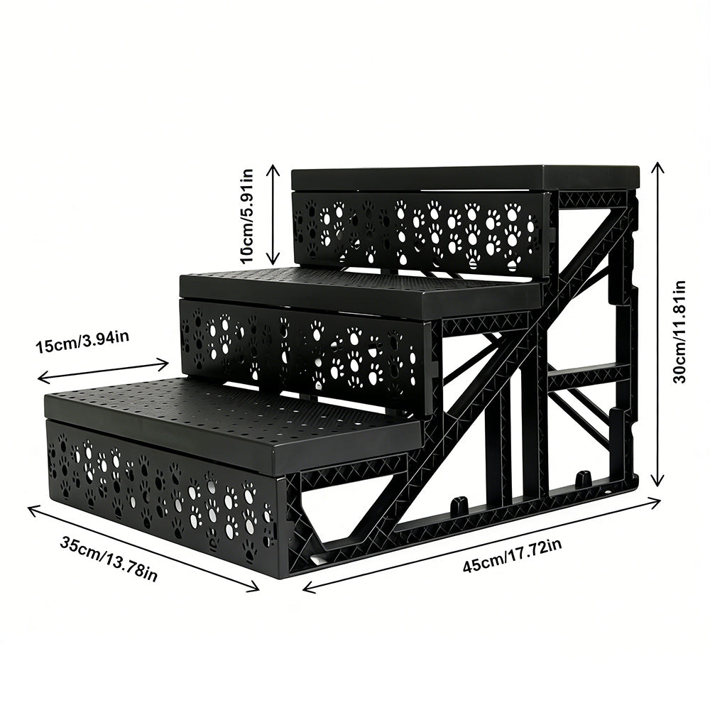 3 Steps Ramp Stairs for Bed Couch Small Dog Ramp Access