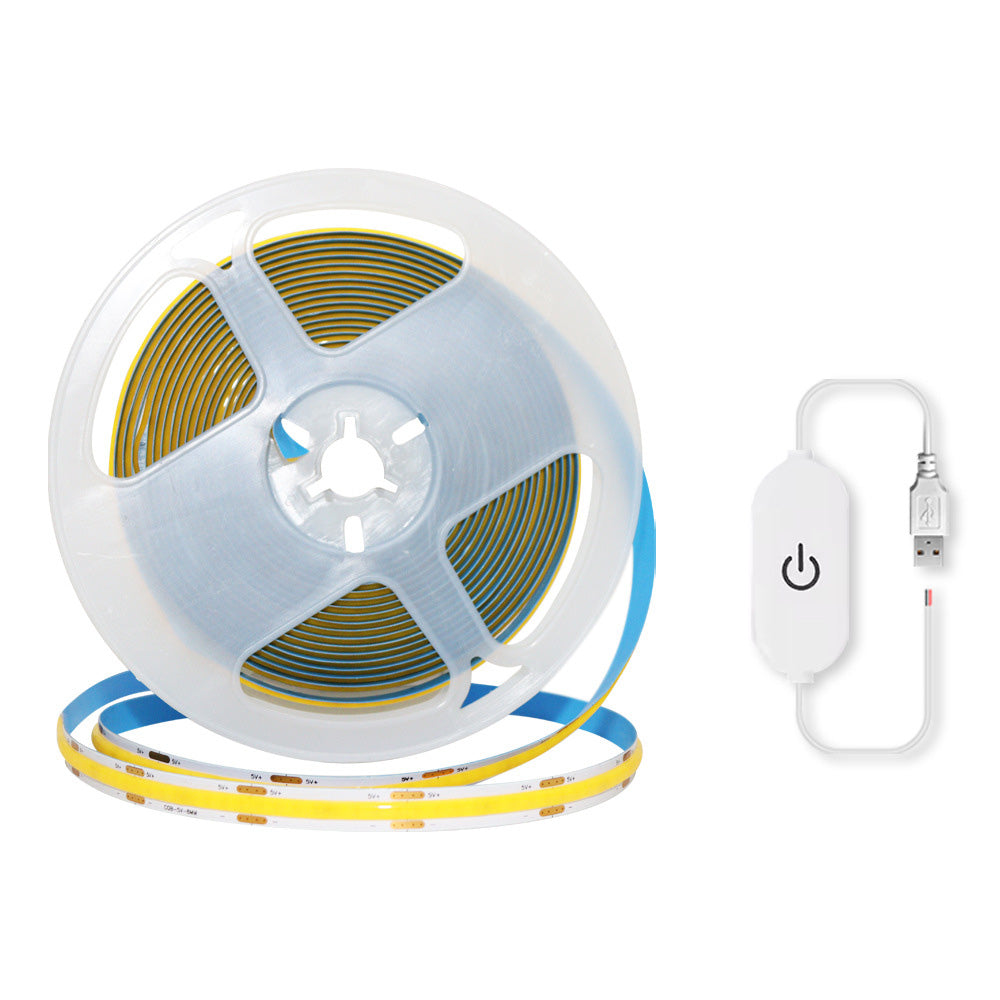5V USB LED Light Strip COB LED Strip Lights for TV Under Cabinet