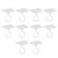 10 Pcs No Drill Ceiling Hooks 360 Degree Rotating Self Adhesive Hooks