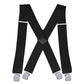 Mens X Back Elastic Suspenders with 4 Metal Clips Adjustable to 120cm