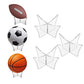 3Pcs Clear Acrylic Ball Stand for Display Rugby Basketball Football