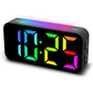 Super Loud RGB Digital Alarm Clock for Heavy Sleepers with Night Light for Bedrooms