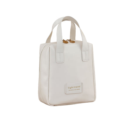 PU Leather Travel Cosmetic Bag with Handle