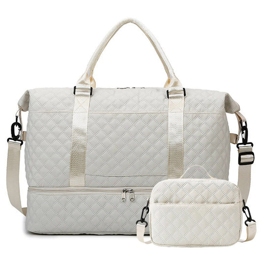 Travel Duffel Bag with Shoe Compartment