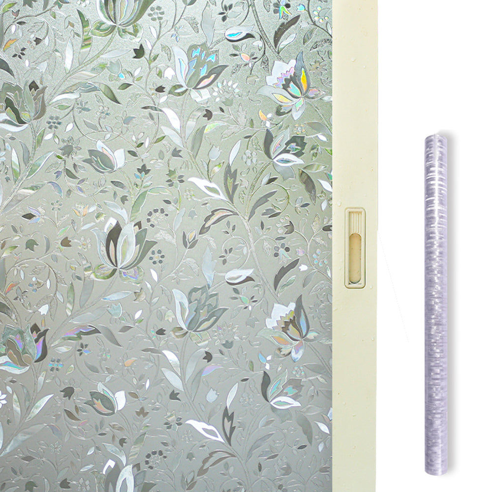 3D Rainbow Reflective Privacy Static Clings Window Film