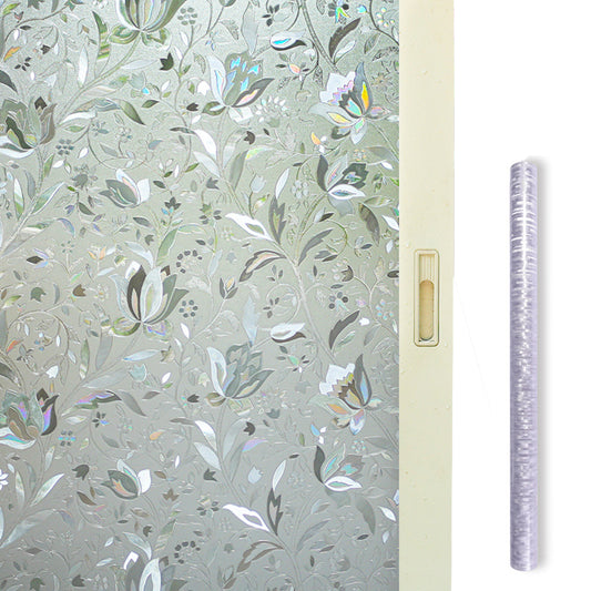 3D Rainbow Reflective Privacy Static Clings Window Film