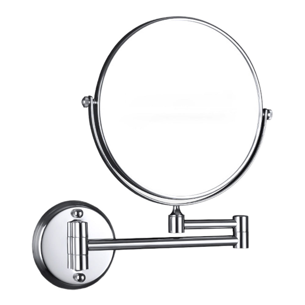 Extendable Wall-Mounted Makeup Mirror 3X Magnifier Double-Sided Bathroom Mirror
