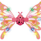 Fairy Wings with Lights for Girls Flying Fairy Toys Princess Cosplay Dress Up Gift