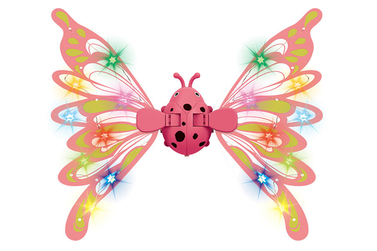 Fairy Wings with Lights for Girls Flying Fairy Toys Princess Cosplay Dress Up Gift