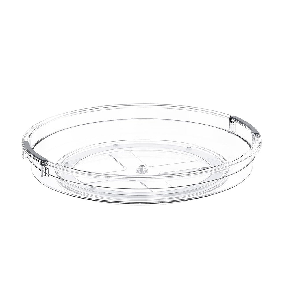 Clear Rotating Lazy Susan for Kitchen Bathroom Vanity Organization