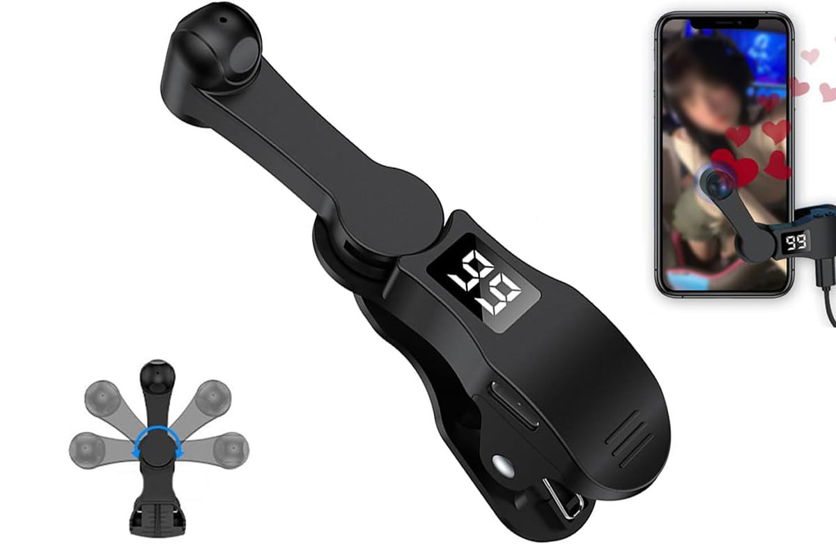 USB Auto Clicker Phone Screen Tapping Device with Adjustable Speed and Display