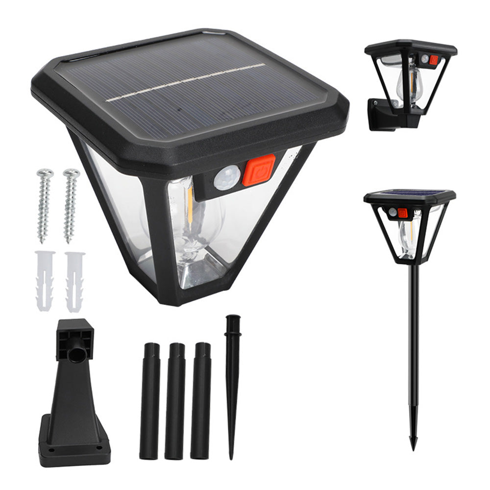 2XSolar Spot Lights Wall Motion Sensor Lights Path Lamp For Garden