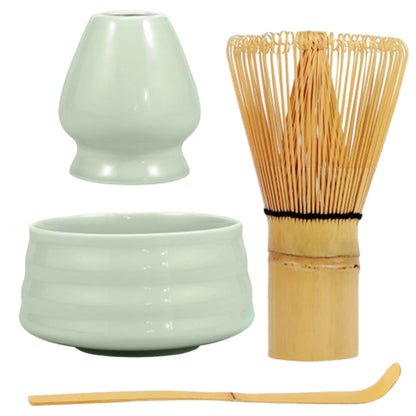 4Pcs Traditional Matcha Tea Set Bowl Whisk Scoop Accessories