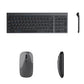 Wireless Keyboard and Mouse Set Triple Modes Bluetooth  Rechargeable For Tablet PC