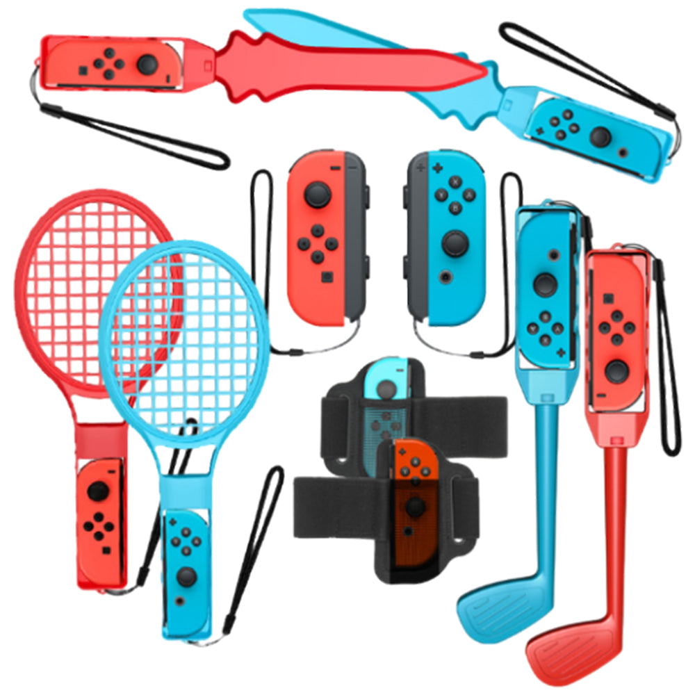 10 in 1 Family Accessories Kit Switch Sports Bundle Compatible with Switch Switch OLED