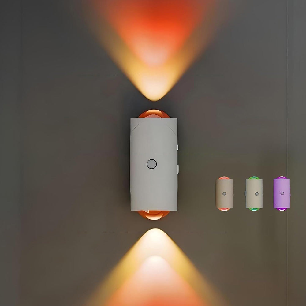 Motion Sensor Night Light Wall-Mounted USB Rechargeable Sunset Effect