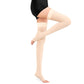Support Stockings Open Toe High Stockings Plus Size Calf Sleeve For Unisex-Beige