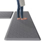 Cushioned PVC Floor Mat for Kitchen and Office-Grey