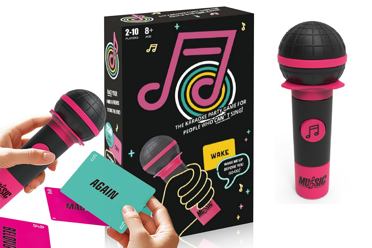 Microphone Karaoke Party Game Card Set for Family Board Game