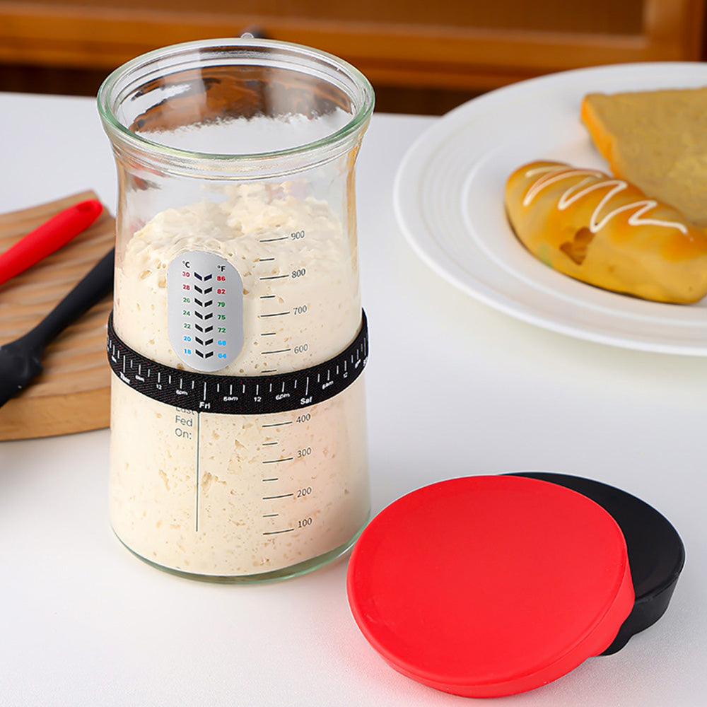 1200ML Sourdough Starter Jar Reusable Sour Dough Starter Jar Sour Dough Starter Bottle