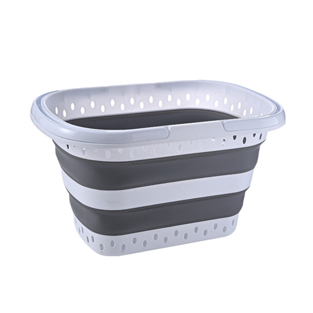 Foldable Collapsible Laundry Basket with Handle for Space Saving Storage