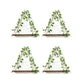 4Pcs Artificial Ivy LED Strip Wall Hanging Shelves Macrame Shelf for Bedroom