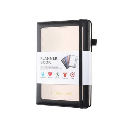 2024 Weekly Monthly A5 Planner with Tabs and Inner Pocket