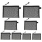 8 Piece Black Mesh Travel Organizer Bag Set in 4 Sizes