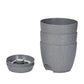 3Pcs Round Self Watering Planters Pot with Drainage Hole and Tray