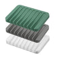 3Pcs Self Draining Soap Dishes Silicone Soap Saver Waterfall Drainer Soap Holder