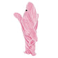 Pink Flannel Wearable Shark Hoodie Blanket