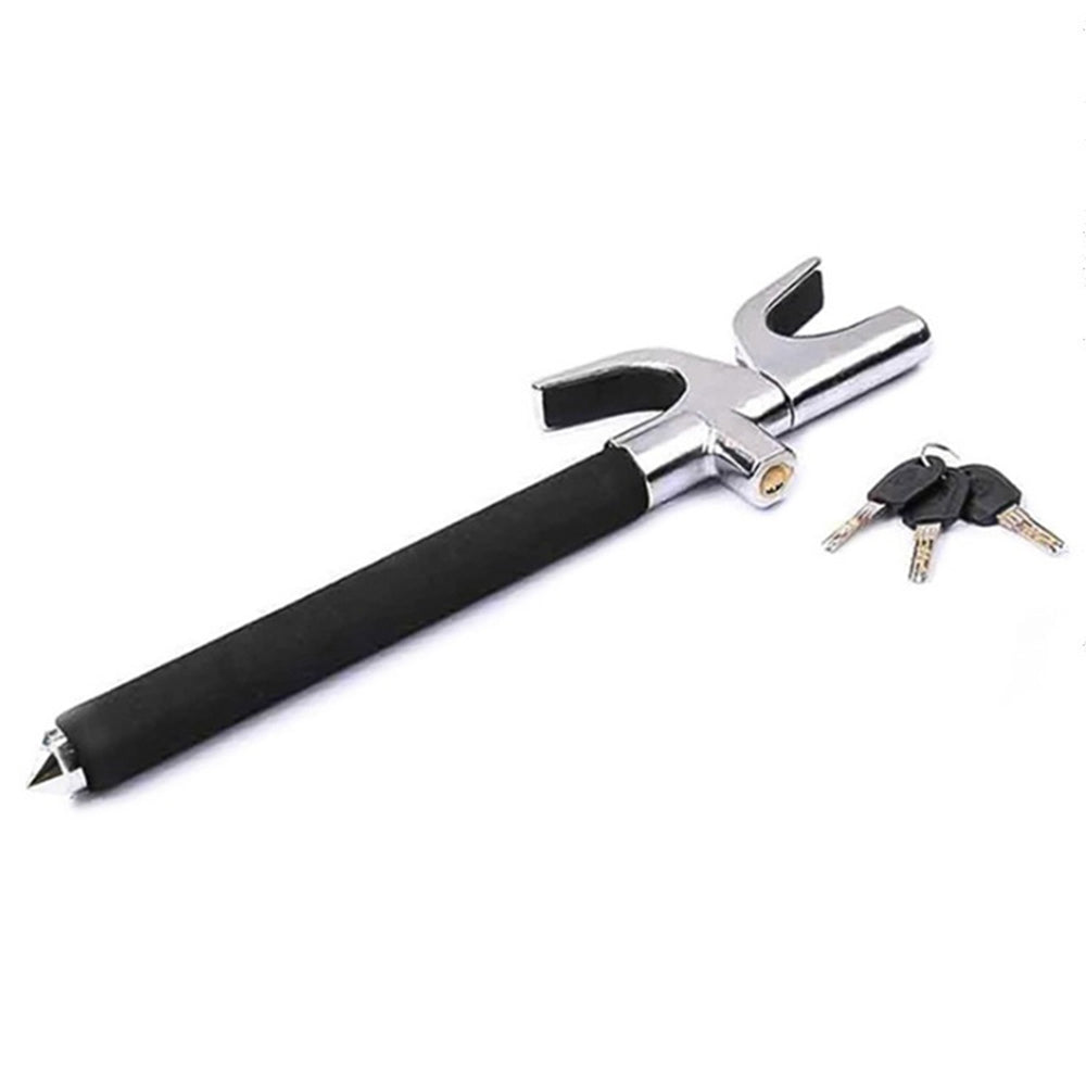 Universal Steering Wheel Lock with Emergency Window Breaker Function