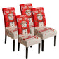 4Pcs Christmas Santa Chair Cover Decorations Xmas Chair Slipcover Creative Pattern