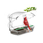 Window Bird Feeder with 4 Strong Suction Cups and Detachable Seed Tray for Small Birds