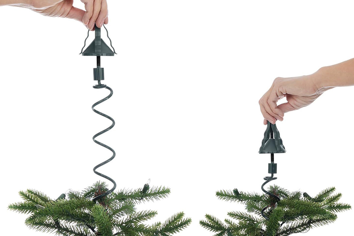 Twist-On Christmas Tree Topper Holder Stabilizing Support