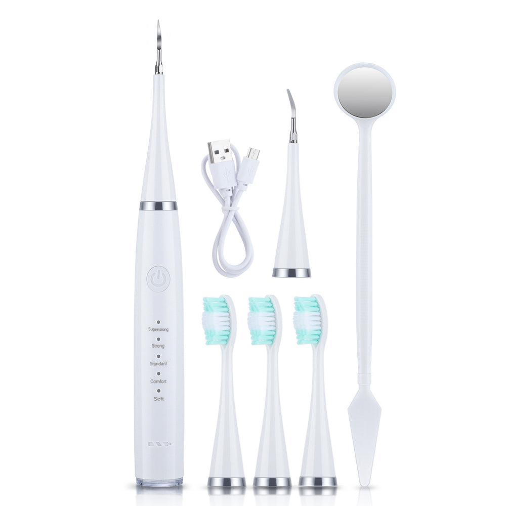 Electric Toothbrush Scaler Stains and Tartar Remover Tools Teeth Cleaning Kit