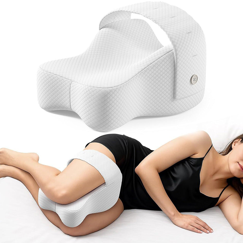 Memory Foam Knee Pillow with Adjustable Strap