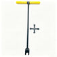 T Handle Valve Wrench 17 Inch with 4 in 1 Key for Water Gas Round Square Valve