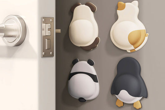 4pcs Cute Pet Butt Door Bumper Pad Anti-Collision Noise Reduction Protector Home Decor Wall Protector