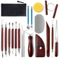 18PCS Clay Sculpting Tools Basic Pottery Tool Kit With Tool Bag Modeling Clay Sculpting Tools