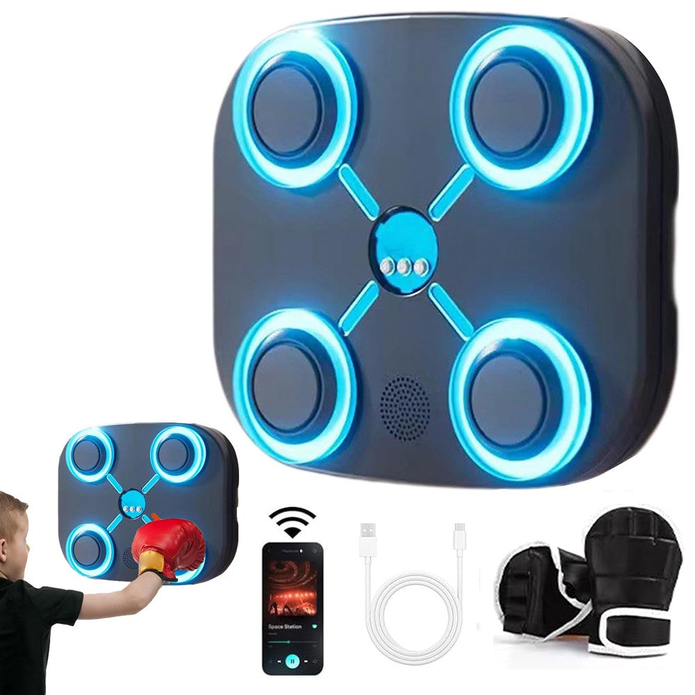 Bluetooth Music Boxing Machine with Glove Wall Mounted Punching Pad Boxing Target